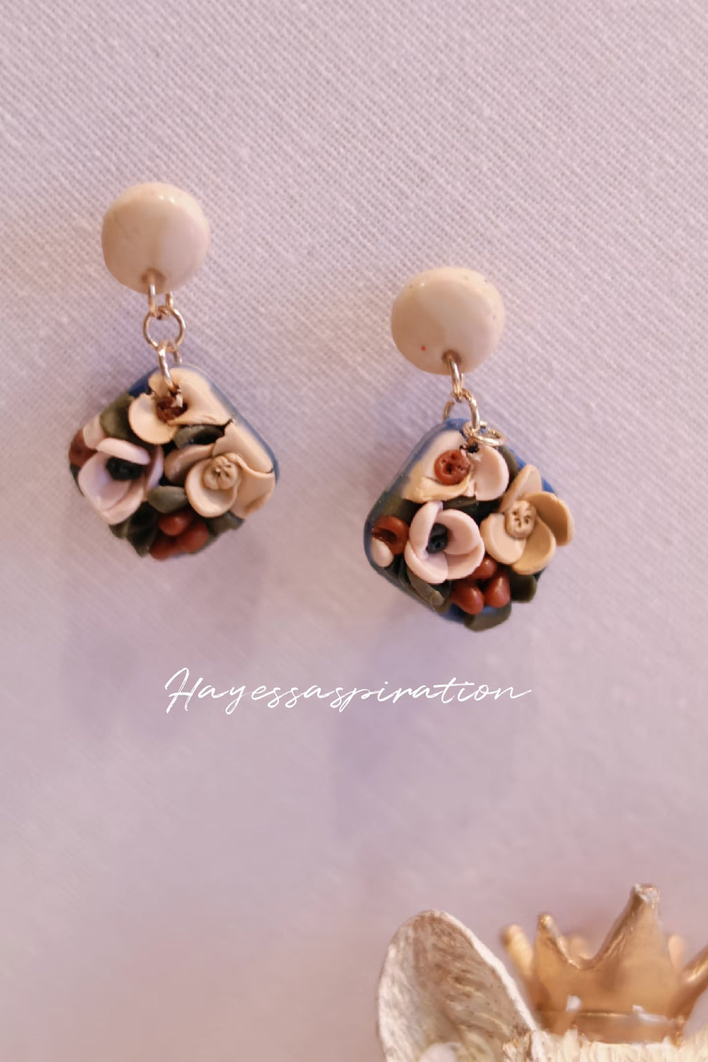 Oriental blossom earrings
