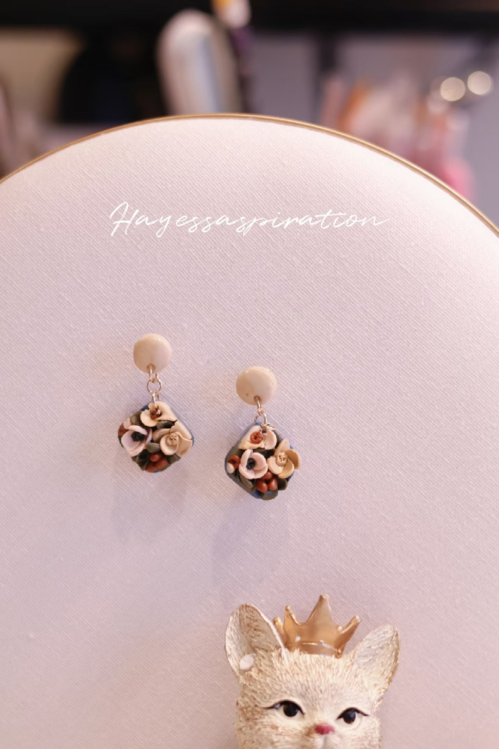 Oriental blossom earrings