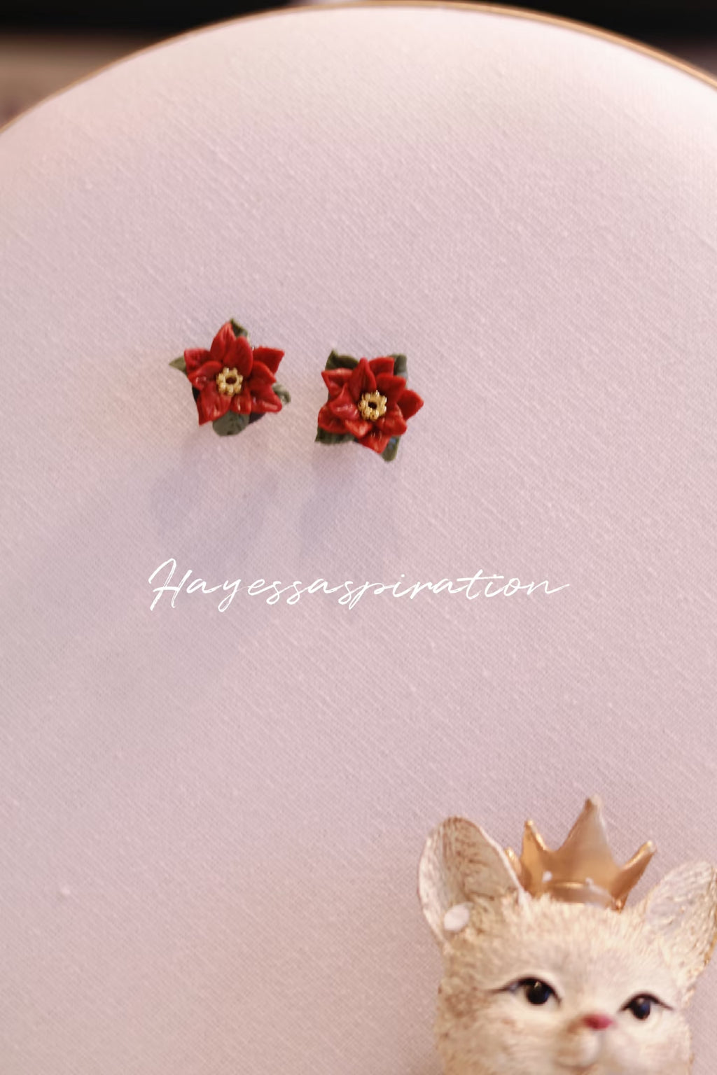Poinsettia Love Earrings