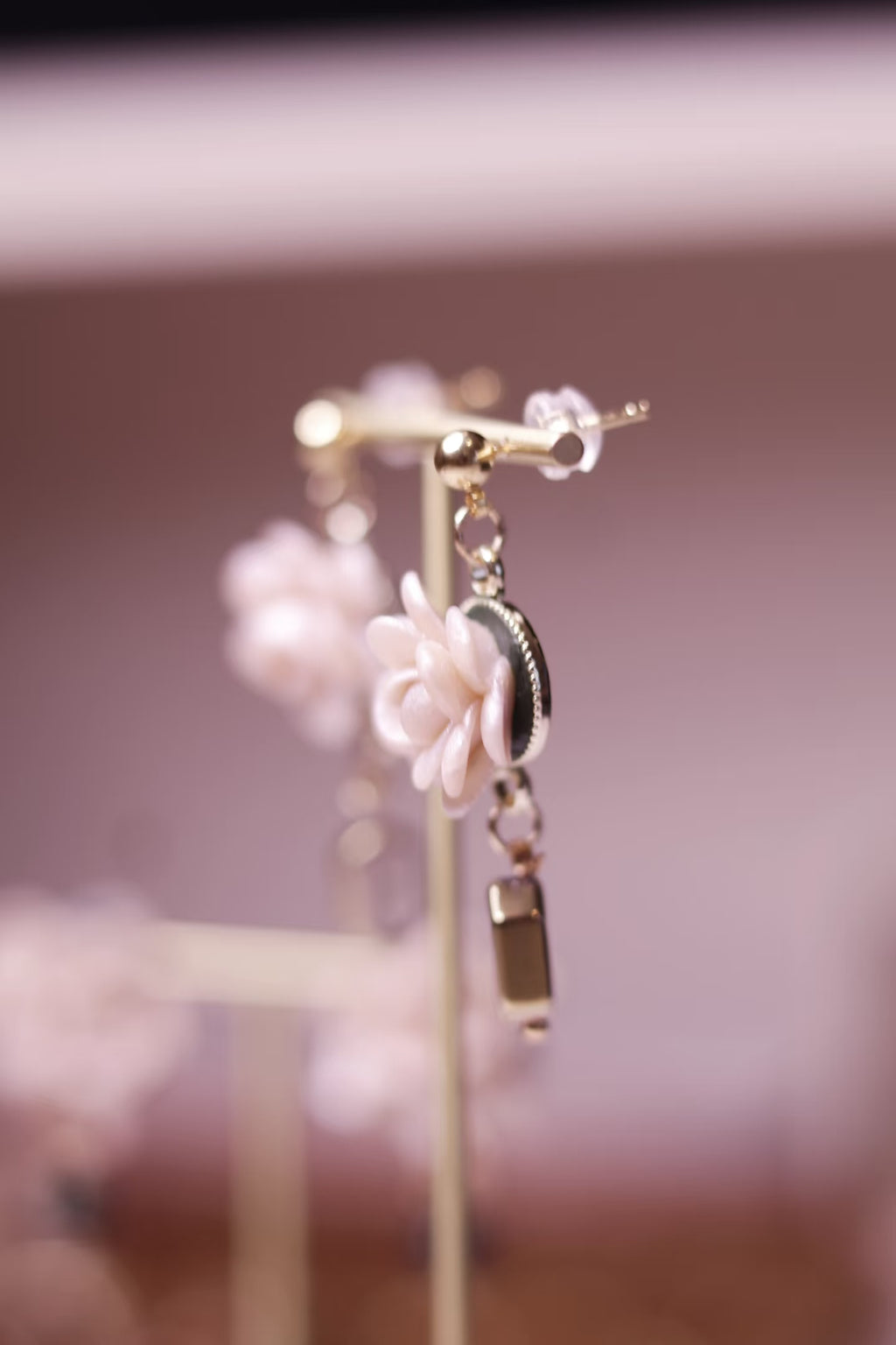 Ivory Petal Grace Earrings