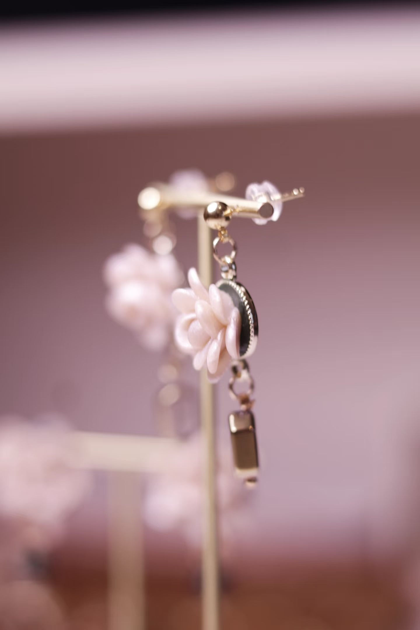 Ivory Petal Grace Earrings