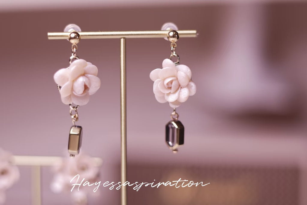 Ivory Petal Grace Earrings