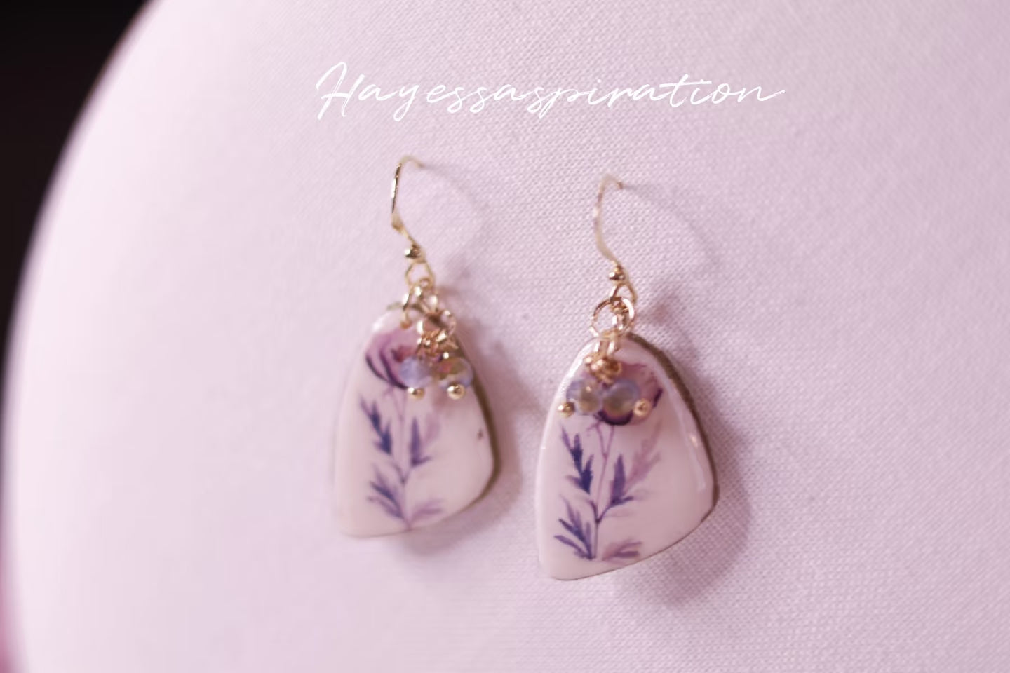 Lavender Drop Earrings