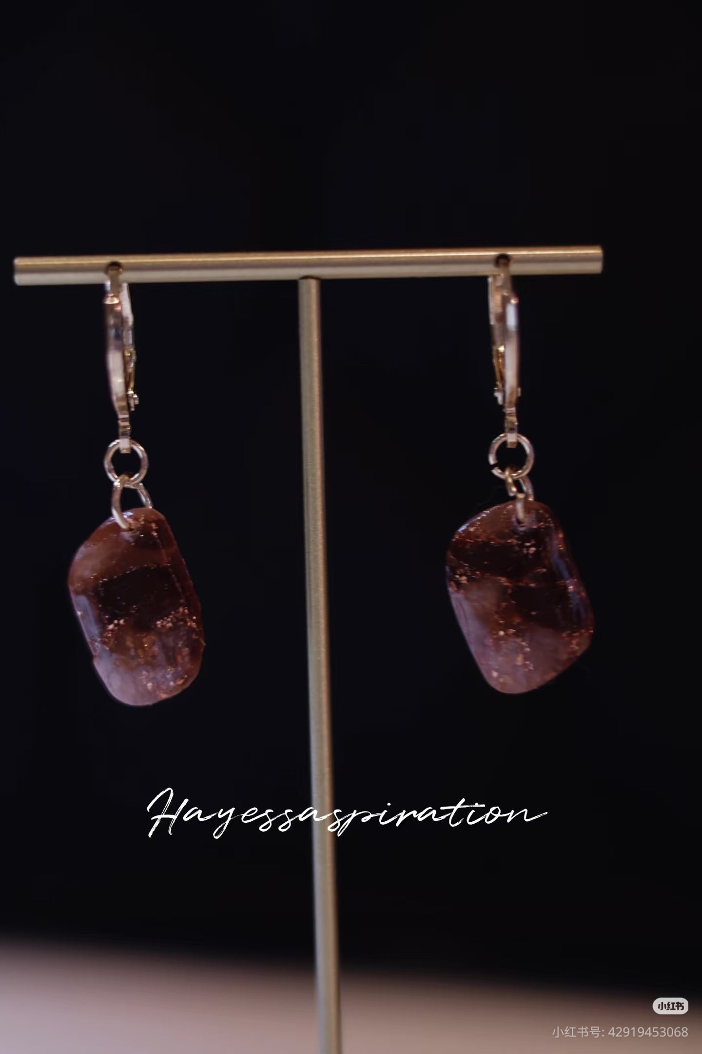 Luna Marble Statement Earrings