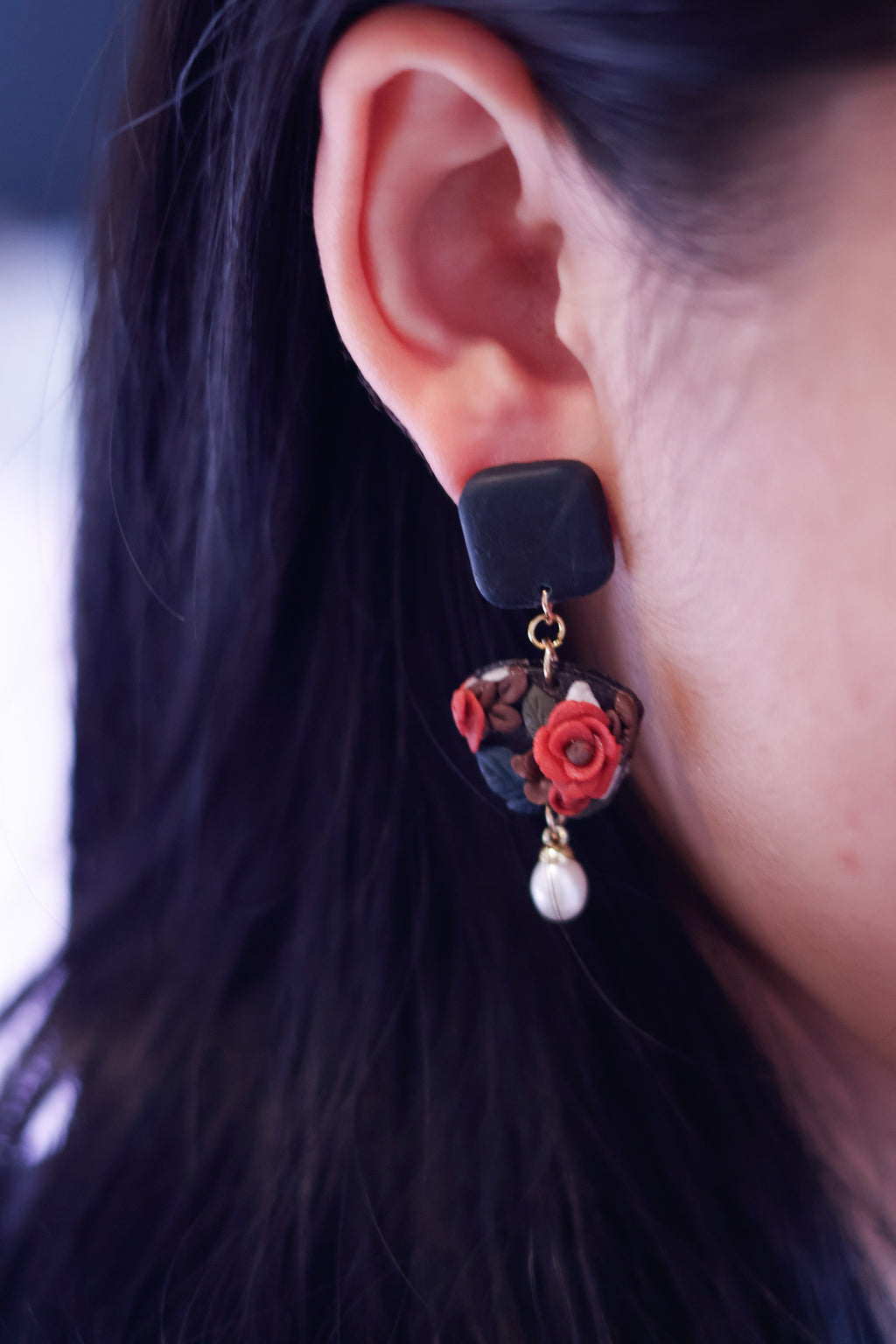Antique Rose Garden Earrings