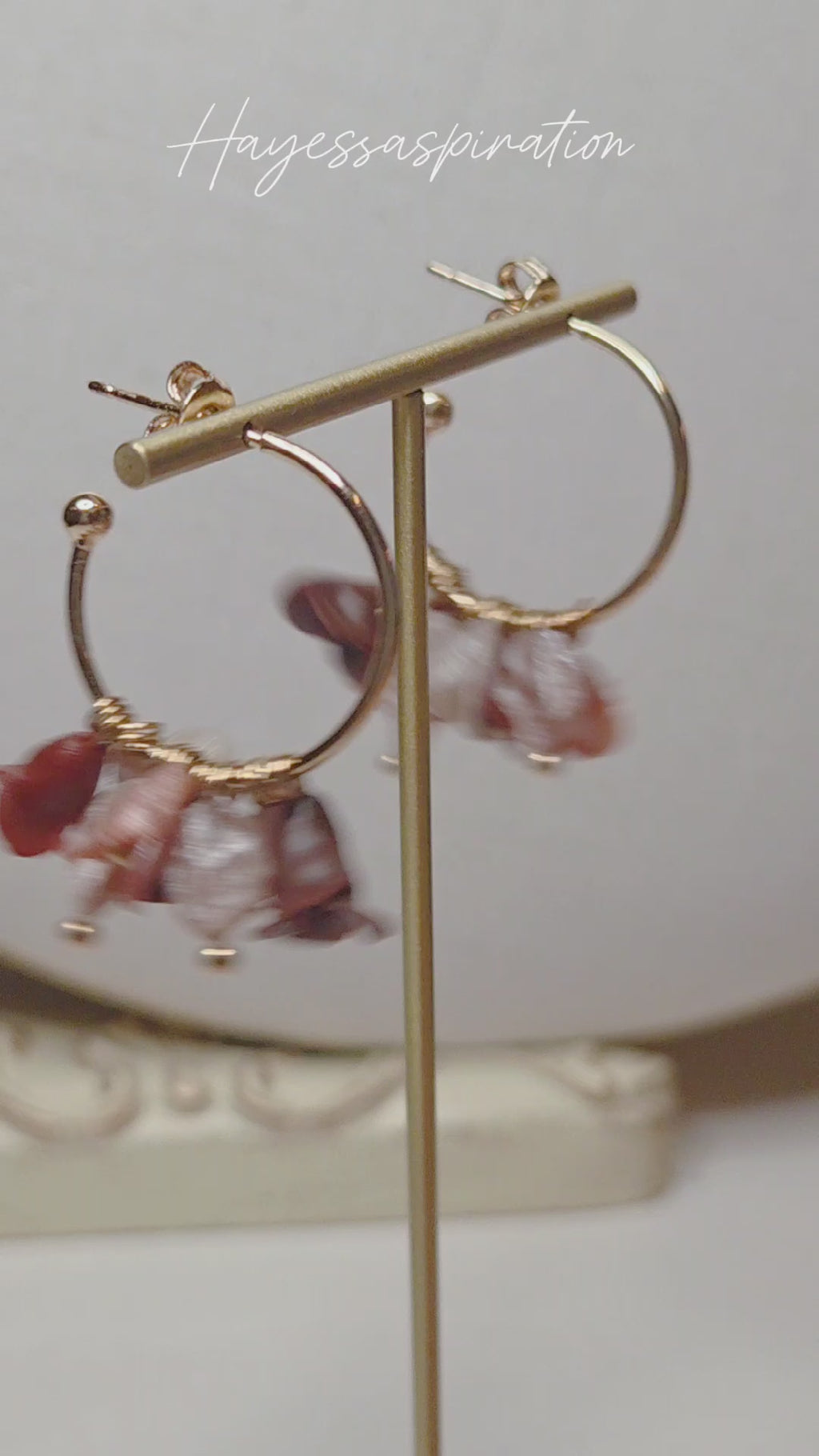 Vintage Blossom Chain Earrings